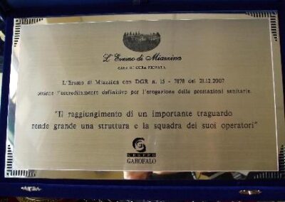 Targa da premiazione stampata