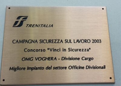 Targa in bronzo FS