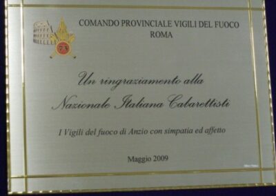 Targa premiazione silver plated